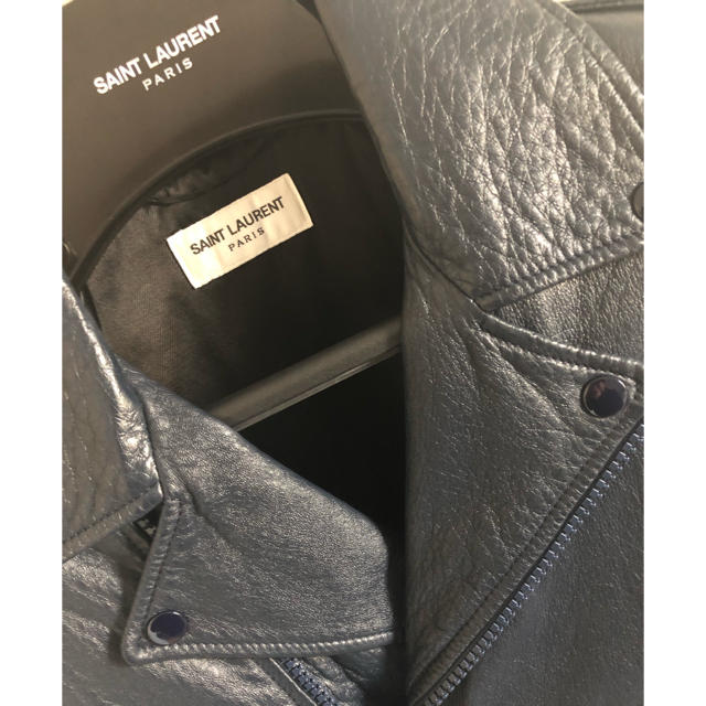Saint Laurent(サンローラン)のミント🌟様専用！サンローラン L01 ブルー ライダースジャケット新品！ メンズのジャケット/アウター(ライダースジャケット)の商品写真