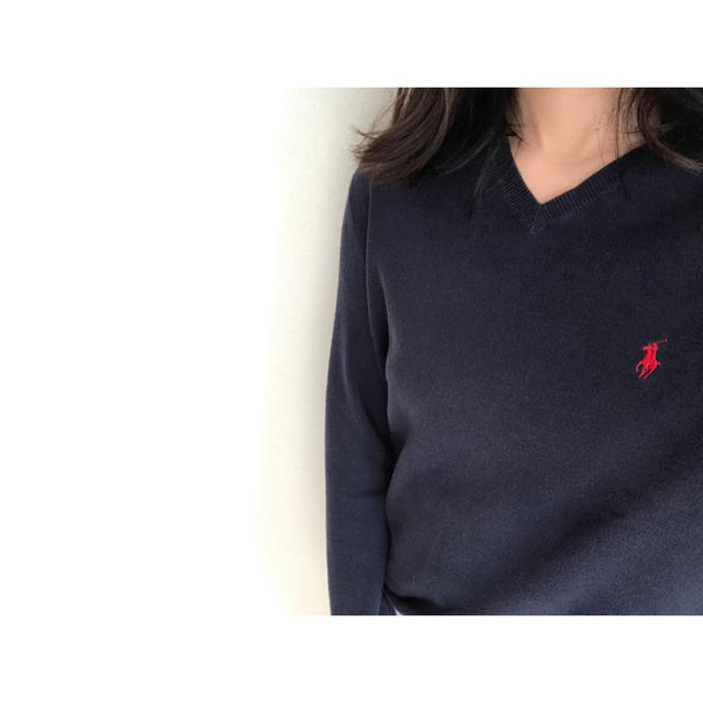 Ralph Lauren(ラルフローレン)のvintage POLO Ralph lauren コットン ニット セーター レディースのトップス(ニット/セーター)の商品写真