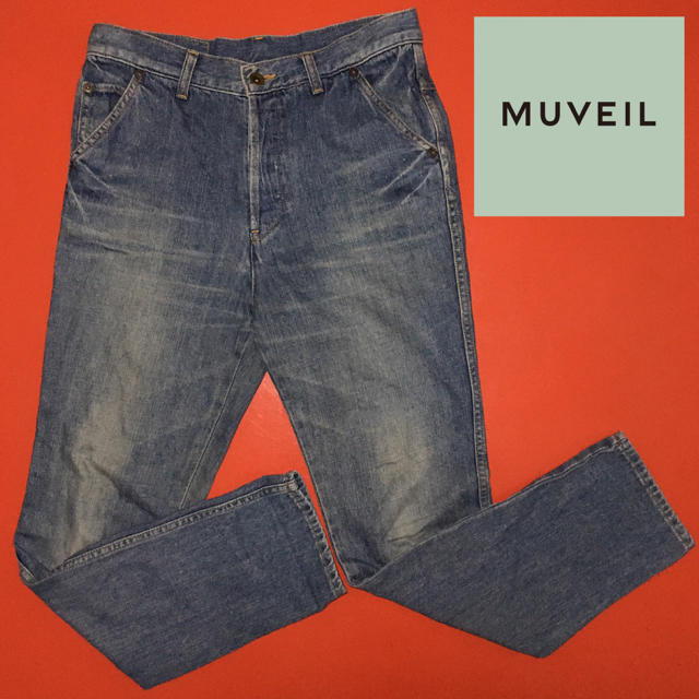 MUVEIL WORK(ミュベールワーク)のMUVEIL デニム ミュベール リボン ハラコ ジーンズ レディースのパンツ(デニム/ジーンズ)の商品写真