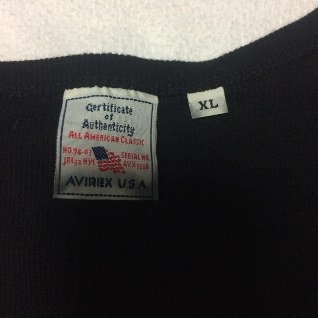 AVIREX(アヴィレックス)のAVIREX 七分袖 カットソー シャツ XLサイズ 美品 メンズのトップス(Tシャツ/カットソー(七分/長袖))の商品写真