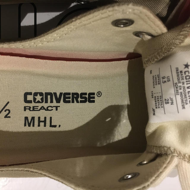 MARGARET HOWELL(マーガレットハウエル)のMHL converse コラボスニーカー 28cm メンズの靴/シューズ(スニーカー)の商品写真