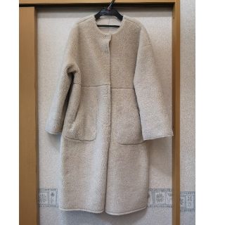 ザラ(ZARA)のZARA リバーシブルボアコート エクリュ(ムートンコート)