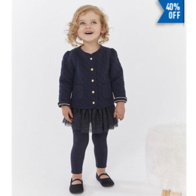 PETIT BATEAU(プチバトー)の☆SALE☆ 新品 プチバトー♡ チュビックキルティングカーディガン 36m キッズ/ベビー/マタニティのキッズ服女の子用(90cm~)(カーディガン)の商品写真