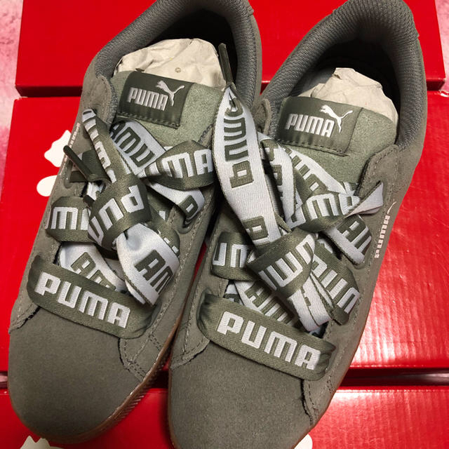 新品 Puma Vikky Platform Ribbon Glay