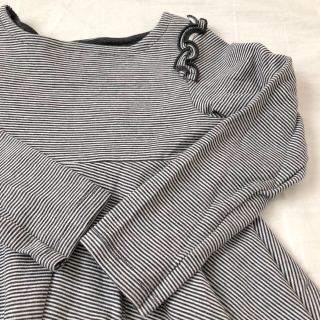 PETIT BATEAU(プチバトー)のchieeeee様専用☆プチバトー ミラレフレアワンピース キッズ/ベビー/マタニティのキッズ服女の子用(90cm~)(ワンピース)の商品写真