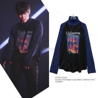 クリスチャンダダ(CHRISTIAN DADA)のEXO ベクヒョン 着用 クリスチャンダダ ハイネックカットソー(Tシャツ/カットソー(七分/長袖))