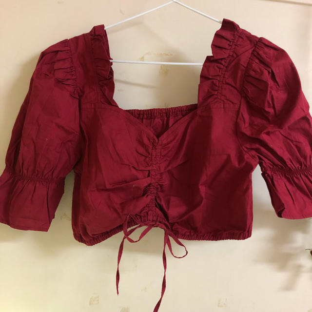 Lochie(ロキエ)の🍓red tyrol blouse🍓 レディースのトップス(シャツ/ブラウス(半袖/袖なし))の商品写真