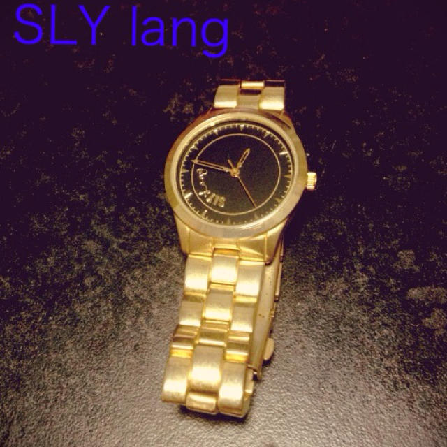 SLY LANG(スライラング)のSLY lang☆ノベルティー腕時計 レディースのファッション小物(腕時計)の商品写真