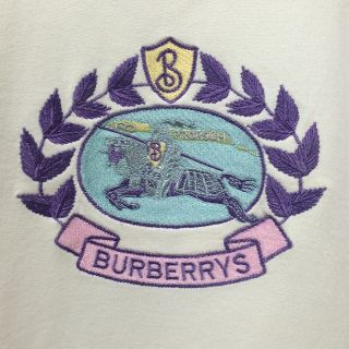 BURBERRY - 超レア色 90sエンブレム刺繍ビッグサイズ バーバリー