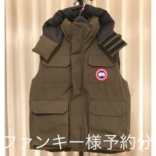 カナダグース(CANADA GOOSE)の【希少】カナダグース フード付きダウンベスト(ダウンベスト)