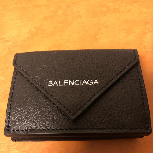 BALENCIAGA  ペーパーミニウォレット BLACK