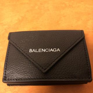 バレンシアガ(Balenciaga)のBALENCIAGA  ペーパーミニウォレット BLACK (折り財布)