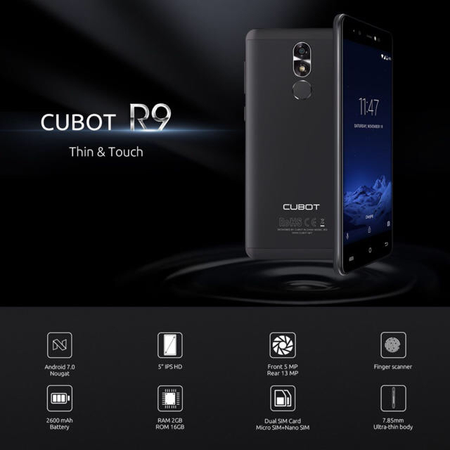 ANDROID(アンドロイド)の【値下げ】CUBOT R9 スマホ/家電/カメラのスマートフォン/携帯電話(スマートフォン本体)の商品写真