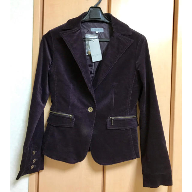 しまむら(シマムラ)のベロア ジャケット レディースのジャケット/アウター(テーラードジャケット)の商品写真