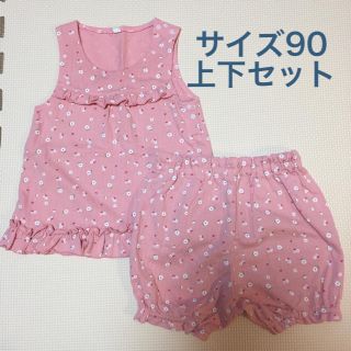 ニシマツヤ(西松屋)のノースリーブ ショートパンツ セット 女の子(Tシャツ/カットソー)