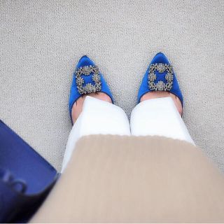 マノロブラニク(MANOLO BLAHNIK)のりいちゃん様専用【新品未使用】MANOLO BLAHNIK HANGISHI(ハイヒール/パンプス)