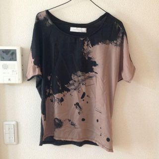 ザラ(ZARA)のZARA  シックな柄のさらさらTシャツ(Tシャツ(半袖/袖なし))