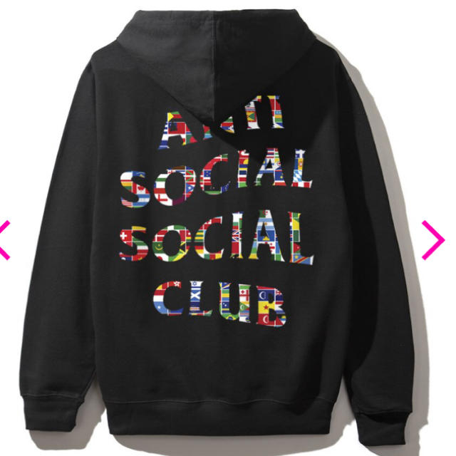 anti social social club パーカー フラッグ