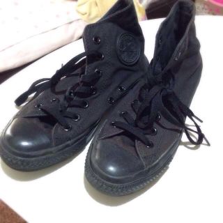 コンバース(CONVERSE)のconverse黒ハイカットスニーカー(スニーカー)