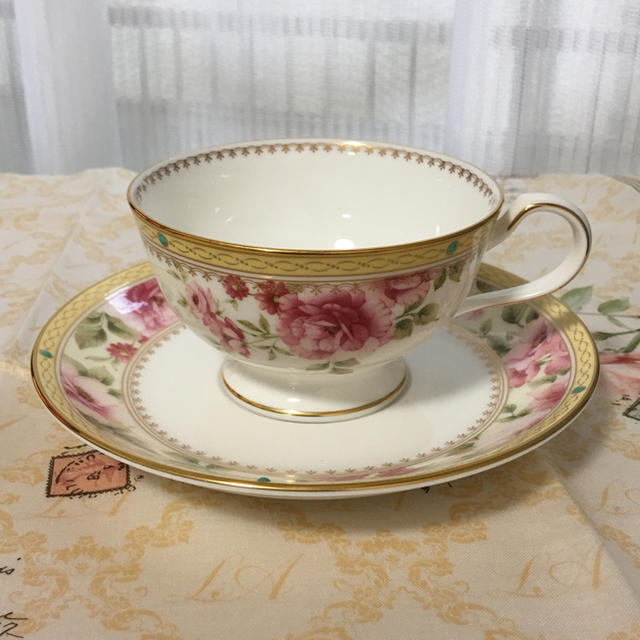 Noritake(ノリタケ)の未使用品 ノリタケ  ハートフォード カップ＆ソーサー 1客 インテリア/住まい/日用品のキッチン/食器(食器)の商品写真