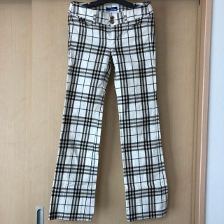 バーバリーブルーレーベル(BURBERRY BLUE LABEL)のバーバリーブルーレーベル チェックパンツ(カジュアルパンツ)