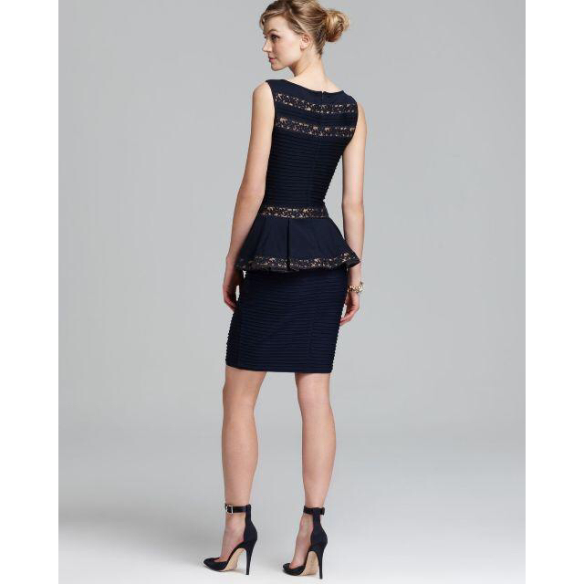 TADASHI SHOJI - 美品 タダシショージ ワンピース ドレス ペプラム