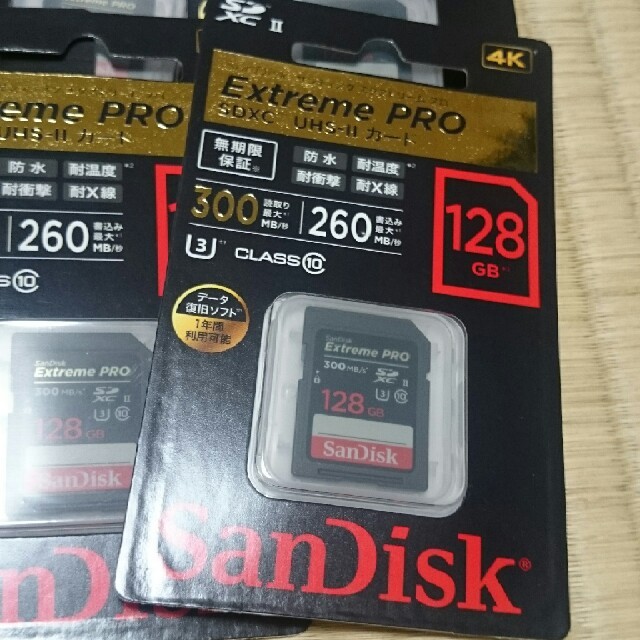 SanDisk(サンディスク)の【しょうさん様専用】10枚セット ExtremePROSDXC UHSⅡカード スマホ/家電/カメラのカメラ(その他)の商品写真