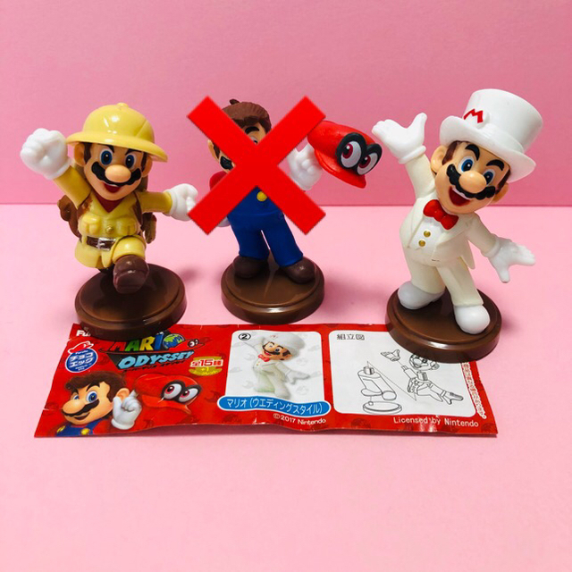 フルタ製菓(フルタセイカ)のチョコエッグ スーパーマリオオデッセイ          ☆マリオ3点セット☆ エンタメ/ホビーのフィギュア(ゲームキャラクター)の商品写真