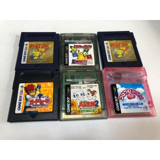 ゲームボーイ(ゲームボーイ)のゲームボーイカラー ソフト 6本セット(家庭用ゲームソフト)