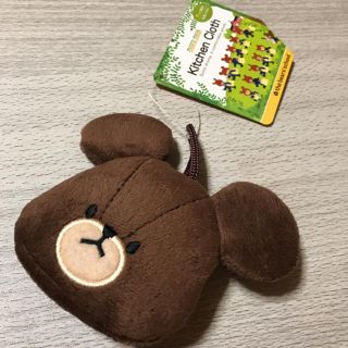 くまのがっこう ぬいぐるみ キッチンクロス ループ付タオル 新品(タオル/バス用品)