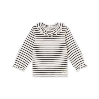 プチバトー(PETIT BATEAU)のSALE☆24ｍ プチバトー ミニマリニエール長袖カットソー(シャツ/カットソー)