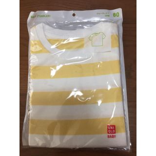 ユニクロ(UNIQLO)のベビークルーネックTシャツ 80(Ｔシャツ)