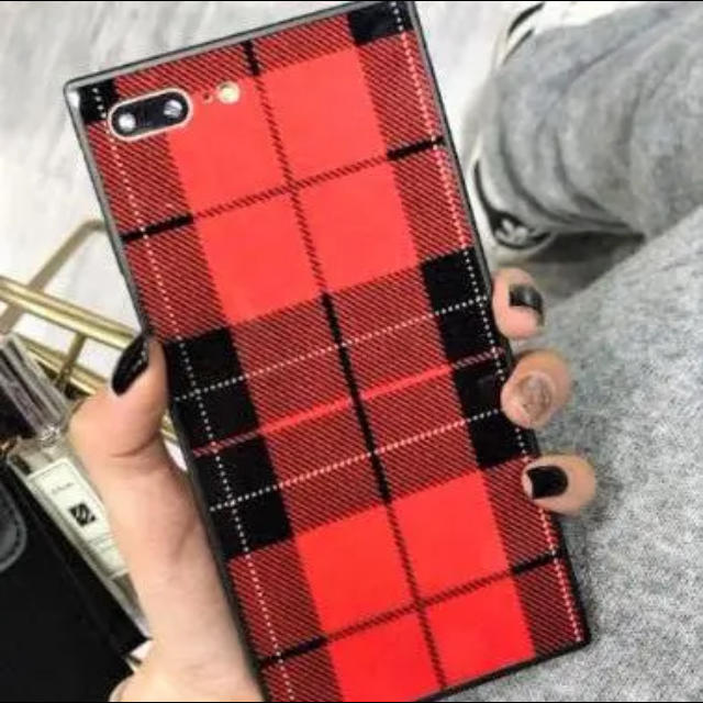 iphone x ケース 三代目 | iPhoneケース チェック柄 赤の通販 by JYAGAPOTETO｜ラクマ