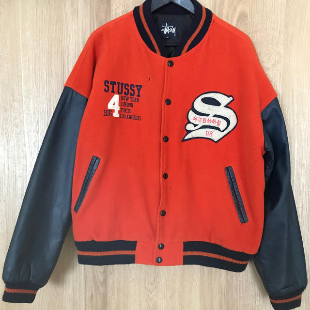 STUSSY(ステューシー)の90's USA製 OLD STUSSY BIG4 スタジャン メンズのジャケット/アウター(スタジャン)の商品写真