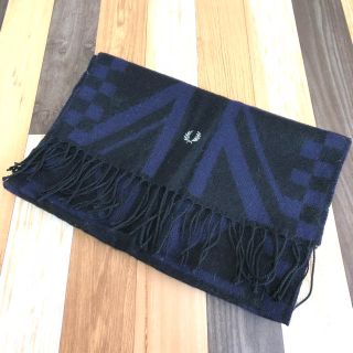 フレッドペリー(FRED PERRY)のFRED PERRY フレッドペリー マフラー ストール 紺 黒(マフラー)