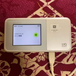 エーユー(au)の値下げUQ Wi MAX2+ Speed Wi-Fi W03 ポケットWi-Fi(PC周辺機器)