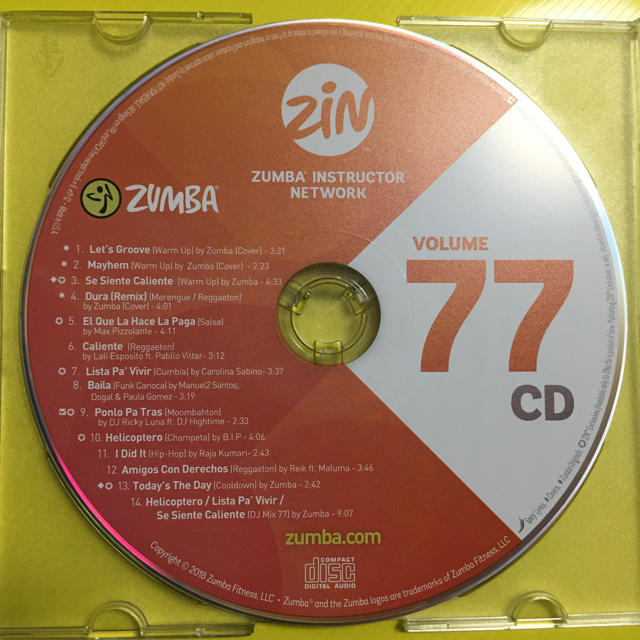 Zumba(ズンバ)のzin71 CD エンタメ/ホビーのCD(クラブ/ダンス)の商品写真