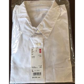 ユニクロ(UNIQLO)のワイシャツ 白 長袖(シャツ/ブラウス(長袖/七分))