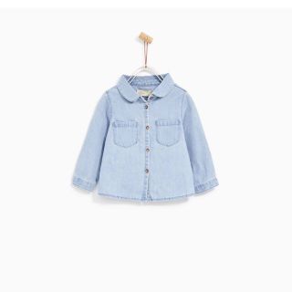 ザラキッズ(ZARA KIDS)のZARAベビー デニムシャツ(シャツ/カットソー)