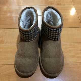 ハリスツイード(Harris Tweed)のハリスツイードムートンブーツ  22㎝(ブーツ)