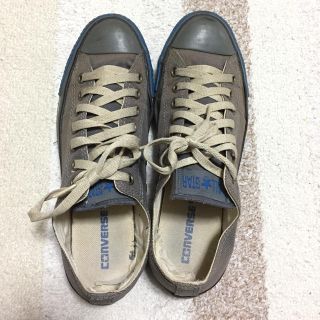 コンバース(CONVERSE)のコンバース スニーカー グレー＆ブルー 27cm(スニーカー)