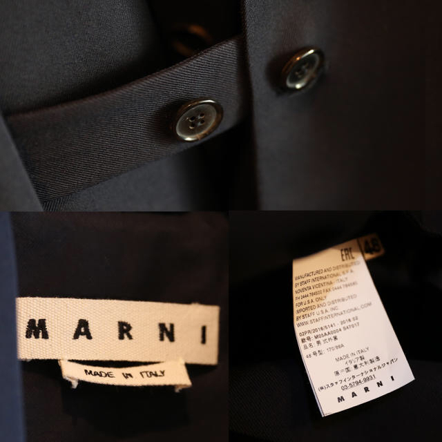 Marni(マルニ)のmarni マルニ コート メンズ 48 美品 メンズのジャケット/アウター(チェスターコート)の商品写真