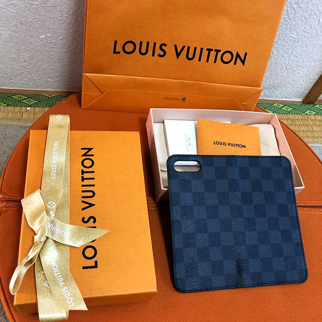 LOUIS VUITTON - あゆ様【美品、刻印跡あり】ルイヴィトン ダミエ iPhone7+,8+ ケースの通販 by cube｜ルイヴィトンならラクマ