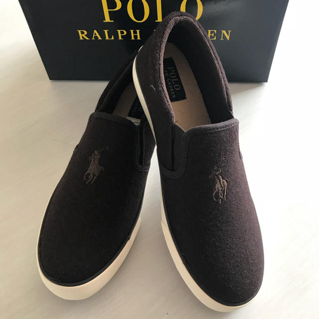 POLO RALPH LAUREN(ポロラルフローレン)のポロラルフローレン❤︎茶色スリッポン レディースの靴/シューズ(スリッポン/モカシン)の商品写真