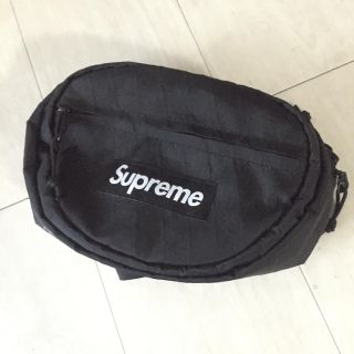 シュプリーム(Supreme)のsupreme waist bag ブラック(ウエストポーチ)