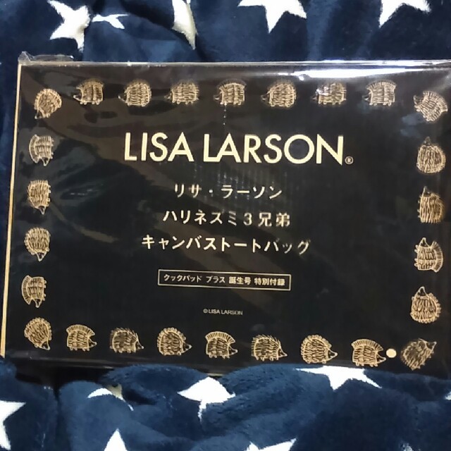 Lisa Larson(リサラーソン)のハリネズミ３兄弟BIGトートバッグ レディースのバッグ(トートバッグ)の商品写真