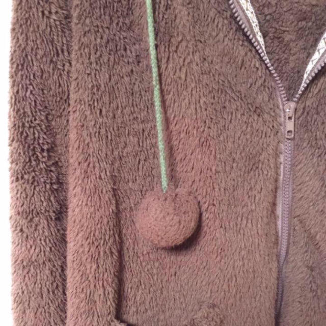 茶色 ボア ジャケット レディースのジャケット/アウター(毛皮/ファーコート)の商品写真