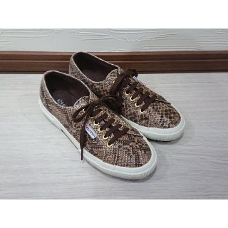 ロンハーマン(Ron Herman)の定価1万弱❗SUPERGA  パイソン柄 スニーカー 39(スニーカー)