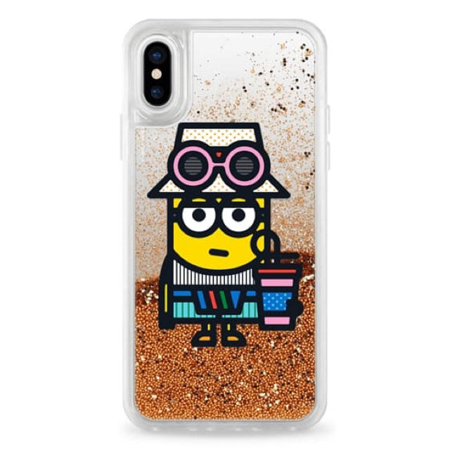 iphone x ハンドメイド ケース - 【青山テルマ着用】グリッターミニオンケースの通販 by Milaugh.赤丸's shop｜ラクマ