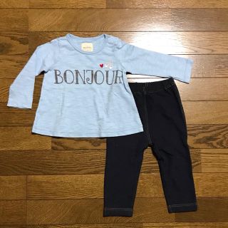 ブランシェス(Branshes)のサイズ80cm  長袖Tシャツ&レギンス(Ｔシャツ)